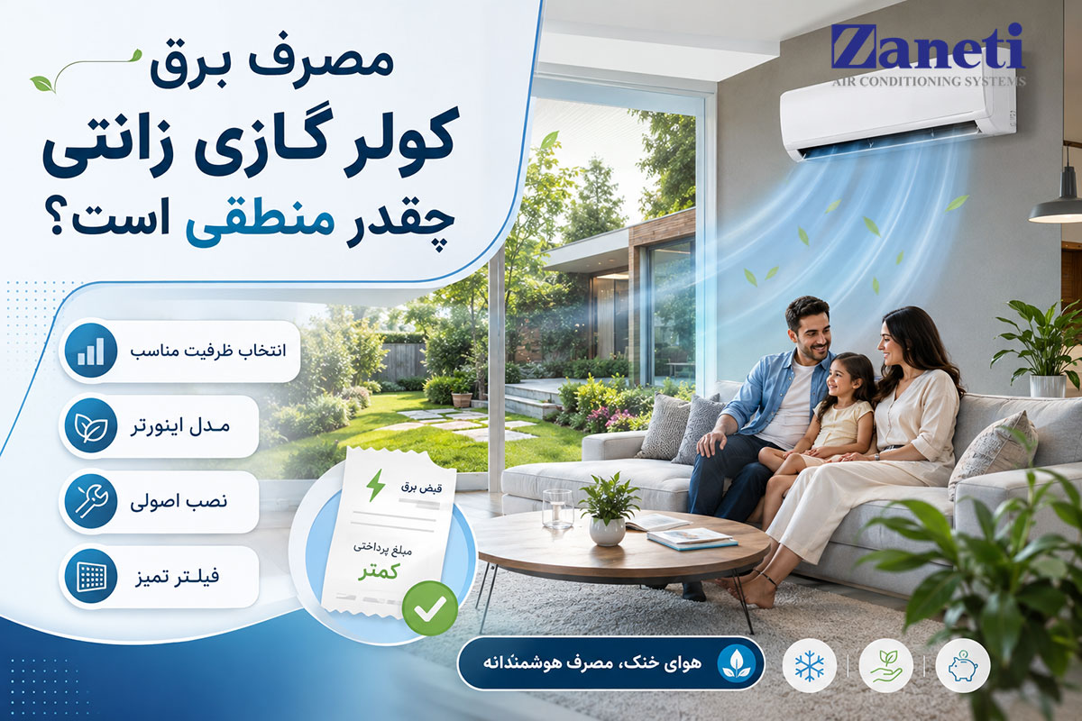 مصرف برق کولر گازی زانتی چقدر منطقی است؟