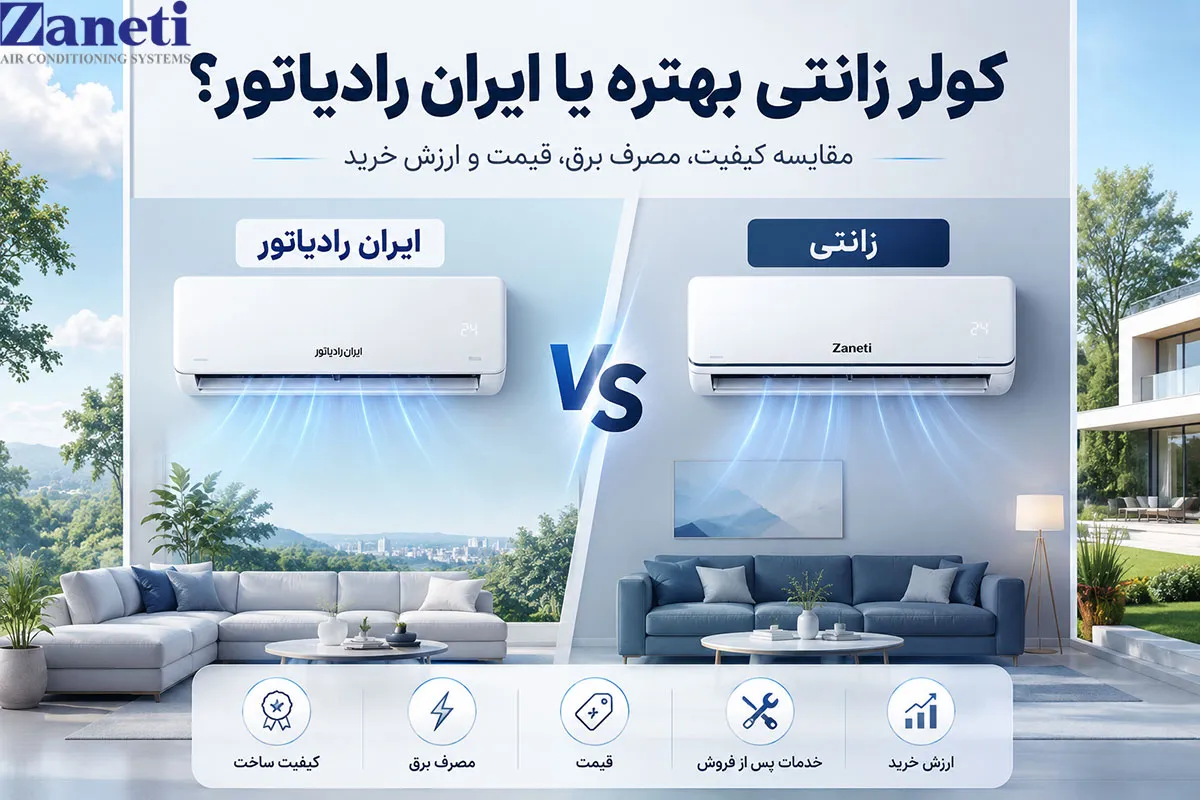 عکس شاخص کولر زانتی بهتره یا ایران رادیاتور؟