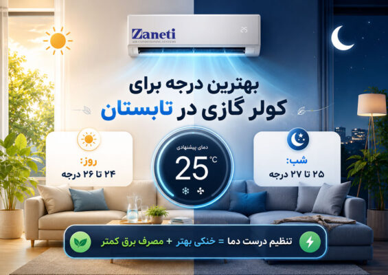 بهترین درجه برای کولر گازی در تابستان