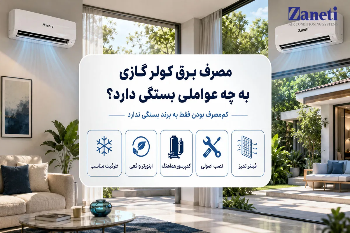مصرف برق کولر گازی به چه عواملی بستگی دارد؟